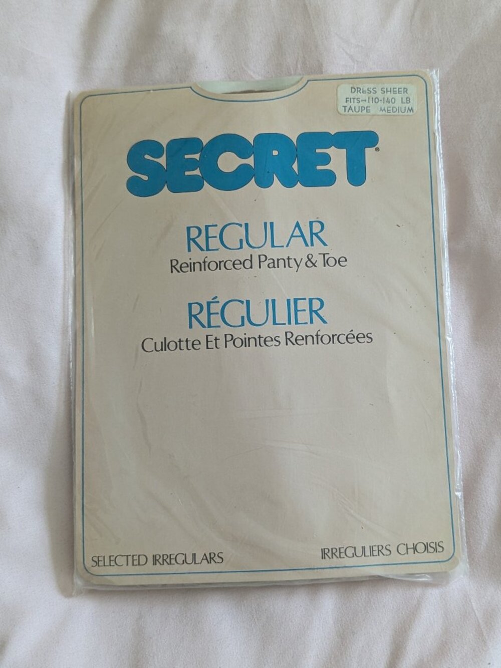 Secret Dress Sheer Regular Pantyhose Medium Taupe